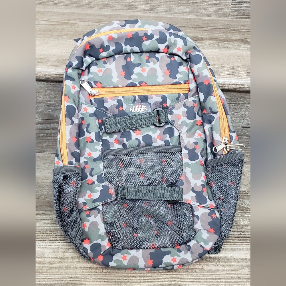 Hugger kids backpack available grey and orange